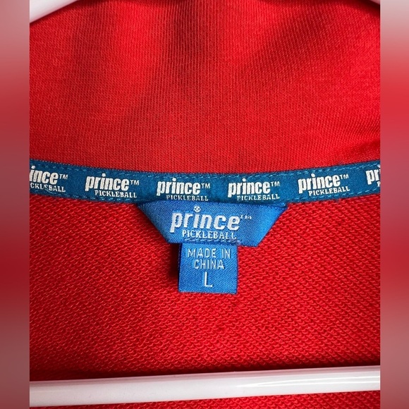 Prince - Pickleball 1/4 Zip Up- Vintage Red - size large - Picture 5 of 9